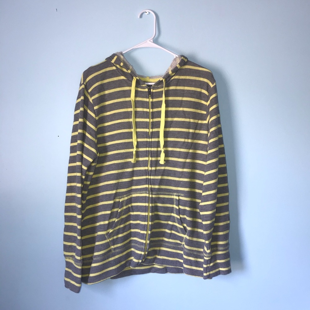 striped zip up jacket (size XXL)